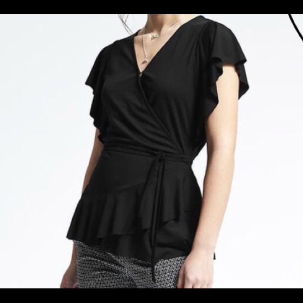 Flirty Ruffle wrap top